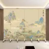 Nueva Pantalla Divisoria Estilo Chino Oficina Móvil Plegable Sala de Estar Dormitorio Simple Sombreada Entrada del Hogar Recibidor Pantalla Plegable