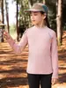 Body para bebé Ropa infantil Camiseta interior con forro polar para niñas Otoño e Invierno Terciopelo alemán Manga larga Tops de Invierno 2025 para niñas mayores
