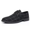 Una pieza Envío gratis Primavera y Otoño Zapatos Casuales Británicos de Cuero Zapatos de Hombre Zapatos de Lona Internos con Cordones Zapatos de Traje Zapatos Casuales de Hombre