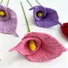 Flor de graveto retorcido finalizada, lírio-calla artificial, decoração artesanal trançada, decoração de casa, flor artificial, presente para o Dia do Professor