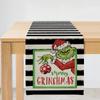 Popular Personaje de Película Navideña de Amazon Grinch Camino de Mesa Personalizado, Sala de Estar Cocina Mesa de Café Mantel Aislamiento Térmico