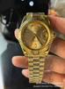 Comercio Exterior EW Todo Dorado Negro Caramelo Verde Ahumado Mesa de Juego Oro Rosa Doble Calendario Semana Registro Mecánico Reloj para Hombre Venta al por Mayor