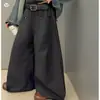 Conjunto de Chaqueta de Mezclilla y Pantalones de Traje Estilo Coreano Nuevo Otoño 2026 para Niños Medianos y Grandes Pantalones de Pierna Curva a la Moda Primavera y Otoño