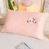 Funda de almohada infantil bordada de toalla de algodón 30X50 Algodón puro Funda de almohada para bebé individual 40X60 Funda de protector de almohada para estudiante