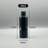 Garrafa plástica de 100ml com tampa, selada, boca estreita, branca, garrafa PET esguia, garrafa de líquido vazia, garrafa dispensadora de álcool
