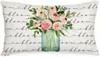 Transfronterizo Nuevo Primavera y Verano Girasol Coche Helado Flor Lino Estampado Cojín de Cintura Dormitorio Coche Decorativo Sofá