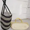 Bolso de Hombro Tejido de Paja Estilo Europeo y Americano Moda Simple para Viaje Playa Bolso Tejido Bolso de Mujer