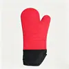 Luvas Isoladas Extra Longas Transfronteiriças com Acolchoamento de Algodão, Espessadas, Anti-Escaldamento, Resistentes a Altas Temperaturas, para Forno de Cozinha, Assar e Cozinhar, Conjunto de Seis Peças