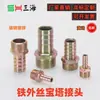 Conector de Engate Rápido com Rosca Macho de Ferro, Barb de Aço Carbono, Junta de Rosca Galvanizada, Tubo Pele, Mangueira para Tubo de Óleo de Alta Pressão