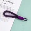 Lanyard de Felpa de Color Sólido para Teléfono Móvil Cuerda Corta para Muñeca Multicolor Llavero Creativo Cuerda Anti-Pérdida Lanyard para Funda de Teléfono Móvil Venta al por Mayor