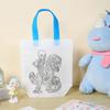 Bolsa de Tote Graffiti de Doble Cara Estándar Tela No Tejida Fiesta Infantil Pintura y Coloreado Guardería Hecho a Mano DIY Bolsa de Tela