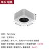 Downlight LED Quadrado de Montagem Superficial Ultrafino com Cabeça Dupla para Sala de Estar e Quarto, Sem Luz Principal, Spot de Teto Antirreflexo de Montagem Superficial