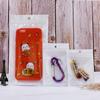 Bolsa de película de perla translúcida blanca con orificio para colgar, bolsa con autosellado, bolsa para lector de tarjetas, bolsa de embalaje, bolsa de hueso Yin y Yang, 6 x 10