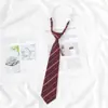 Estilo Universitario JK Japonés Corbata Perezosa Sin Nudo Corbata de Camisa Temporada de Graduación para Mujer vino tinto Traje de Saimen Traje de Licenciatura Corbata de Moño Mujer