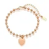 Pulsera de Acero Titanio para Mujer Sensación de Alta Gama Diseño Nicho Regalo de Amor 520 Viento Frío Popular en Internet Pulsera de Estudiante Novia para Mujer