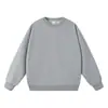 Sudadera con Capucha de Marca de Moda Transfronteriza 380g Felpa Hombro Caído Unisex Holgada Color Sólido Sudadera para Hombre