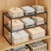 Prateleira Divisória de Guarda-Roupa, Prateleira Extensível para Armário de Quarto, Rack de Armazenamento Doméstico para Roupas e Itens Diversos
