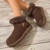 Colección Otoño 2026: Botas de Piel de Moda para Mujer Tallas Grandes, Casuales y Cómodas, Estilo Europeo y Americano, Talla Única