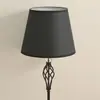 Luminária de Piso Retrô em Ferro Forjado Vazado com Cúpula de Tecido de Luxo Leve, Adequada para Iluminação de Ambiente de Sala de Estar e Quarto, Direto do Fabricante da Fonte, Exclusivamente para Fornecimento Transfronteiriço