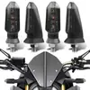 Europa y Estados Unidos tiburón amarillo pequeño 3 LED brillante tiburón negro pequeño señal de giro para motocicleta E1 para Honda Suzuki Kawasaki Yamaha