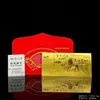 2027 Ano do Carneiro Folha de Ouro Cem Dólares Nota de Ouro Envelope Vermelho, Três Carneiros Trazem Fortuna, Bênção do Carneiro Dourado, Nota Comemorativa de Barra de Ouro com Folha de Ouro, Envelope de Dinheiro da Sorte