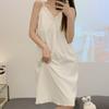 2024 Verão Novo Colete Estilingue Camisola Feminina Verão Fino Algodão Feminino Sem Mangas Doce Pijama Sexy Casa