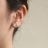 Pendientes para Perforación de Oreja Acc para Mujer 2024 Pendientes Populares Nuevos, Clavos para Hélice de Oreja, No es Necesario Quitarse los Pendientes al Dormir