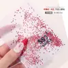Pedras Strass Pequenas Redondas de Fundo Plano Vermelhas, Pedras Strass Redondas Grandes Vermelhas, Pedras Strass de Vidro Super Brilhantes, Vermelho de Ano Novo, Vermelho de Natal Decorações para Unhas