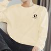 Camiseta de Manga Larga para Hombre de Algodón Puro Pesado 260g, Nuevo Estilo 2026, Top Holgado Estilo Americano 100% Algodón
