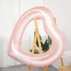 Anillo de natación inflable de PVC con forma de corazón, lentejuelas, anillo flotante, inflable, para piscina de celebridades de Internet, anillo de natación para adultos, anillo para axilas