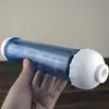 2 carcasas de filtro transparentes DIY desmontables de tubo recto para llenado de material filtrante, cartucho de filtro pequeño T33, carcasa de elemento filtrante para purificador de agua