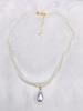 Collar de doble torsión con colgante de gota de agua NK-113 para mujer, nueva cadena para el cuello, cadena para la clavícula, explosiones de red, venta al por mayor de fábrica