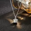 Collar de Concha de Perla Plata de Ley 999 Moderno Lujo Ligero Nicho Temperamento Cadena para Clavícula Dropshipping En Stock Envío Rápido