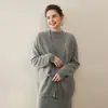 Chaqueta de Punto de Alta Gama Nueva Estilo de Lujo Simple Chinoiserie Cárdigan de Cachemira Pura para Mujer 2023 Nueva Ropa de Punto de Punto para Mujer