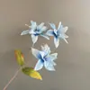 3 Flores de Lírio Artificiais Pequenas, Lírios Perfumados, Flores Artificiais, Arranjos de Flores para Decoração de Casamento, Arranjos de Cena com Flores Artificiais