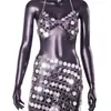 Ventas Directas AYJ a Europa y América Transfronterizo Verano 2026 Amazon Sexy Conjunto de Camisola de Lentejuelas D20841
