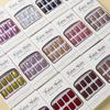 24 piezas de papel en caja Amazon especial transfronterizo brillo lentejuelas uñas postizas pequeñas redondas cuadradas para usar en las uñas