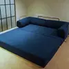 Sofá Comprimido Todo Lavável Veludo Sofá-cama Dobrável Preguiçoso Sofá Comprimido