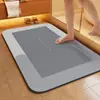Tapete de Chão para Banheiro Temu Atacado Transfronteiriço de Lama Diatomácea Absorvente Estilo Simples Resistente a Manchas Antiderrapante Fácil de Limpar Tapete para Pés