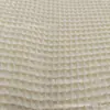 Algodón 100% Tejido Lavado 360g Transpirable Tela de Manta Patrón de Waffle Grande de 1 cm Tela de Colchón de Fibra de Bambú Tela de Panal de Doble Capa