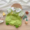 Body de Manga Curta de Verão para Bebês Meninos Macacão Triângulo para Bebês Meninas Roupas de Verão Moda Recém-Nascido Cartoon Ha Roupas