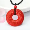 Guan Yu Sándalo Rojo Cinabrio Colgante Guanyin Collar Joyería Fábrica Mayorista Transmisión en Vivo Dropshipping S2051305