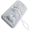 Luz de domo para techo de autocaravana, camper, barco, luz de lectura, techo interior, bilateral, 48 LED, luz de techo ajustable