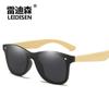 Nuevas gafas de sol polarizadas para hombre y mujer, clásicas, con película de color, con base de bambú Moso. Gafas de bambú transfronterizas de AliExpress 2842.