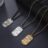 Popular Amazon acero inoxidable marca militar collar para hombre otoño e invierno cadena para suéter joyería Alto sentido nicho Yiwu Accesorios
