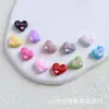 Color dopamina aleación pintura gota aceite cartas de amor cuentas sueltas diy doble cara forma de corazón accesorios de joyería con cuentas