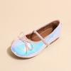 Zapatos de princesa para niñas otoño e invierno Nuevos zapatos infantiles con lentejuelas suela suave para actuación de baile zapatos de una sola capa lazo estilo coreano bebé