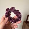 Elegante anillo de salchicha de terciopelo de alta calidad, anillo para el cabello de intestino grueso, traje de té con leche, anillo de intestino delgado de albaricoque, tocado de cuerda para el cabello para mujeres japonesas y coreanas, tocado de flores