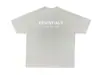 Camiseta Corta Casual Suelta de Metal Estampado para Pareja Temporada 9 Fog Stack Essentials High Street