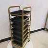 Carro caliente para teñir de barbería, estante para estilista de cabello, carro de bar, herramientas de peluquería, carrito de belleza, ventas directas de salón de belleza